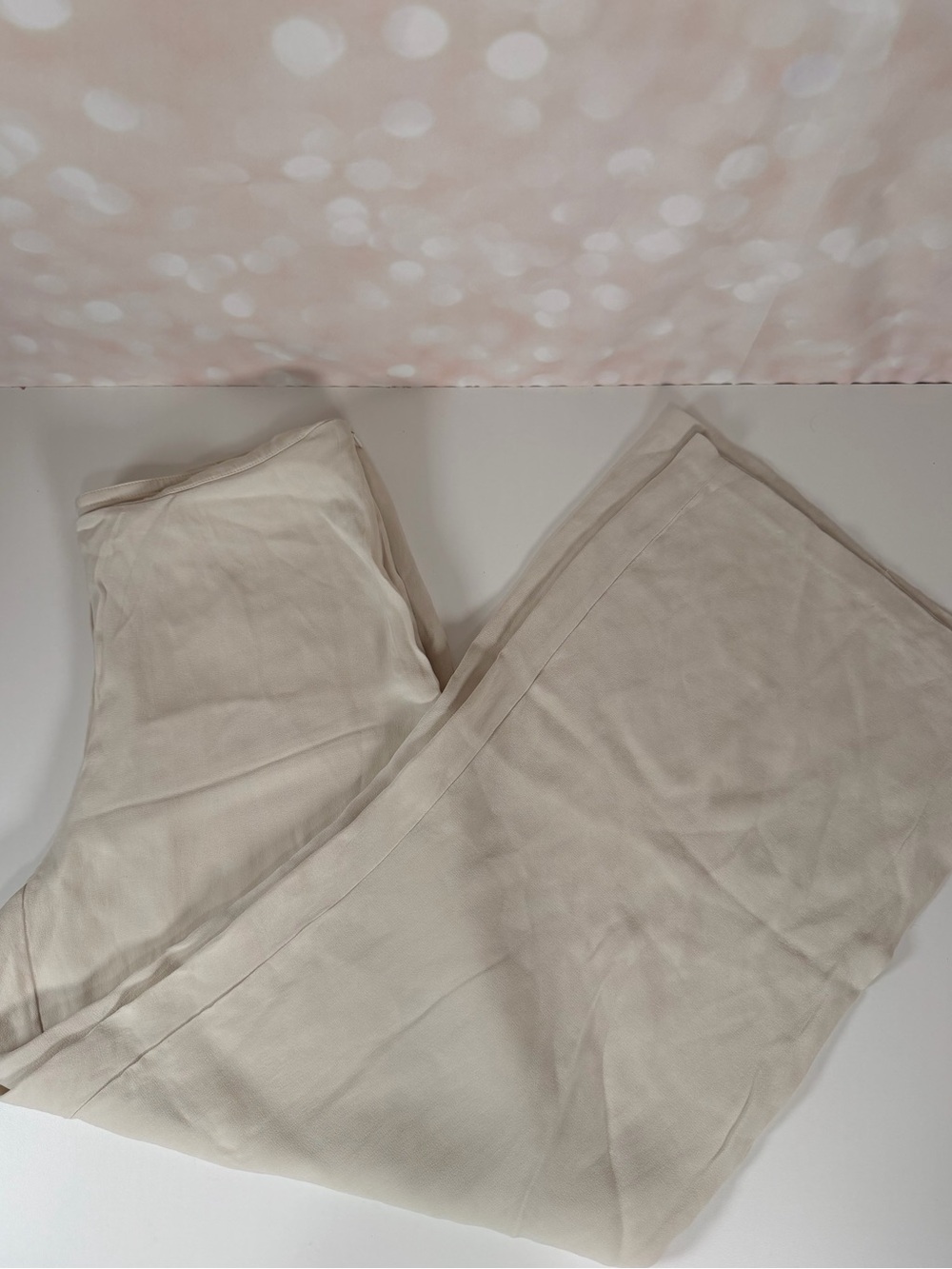 Eileen Fisher Soft Cream Wide-Leg Pants